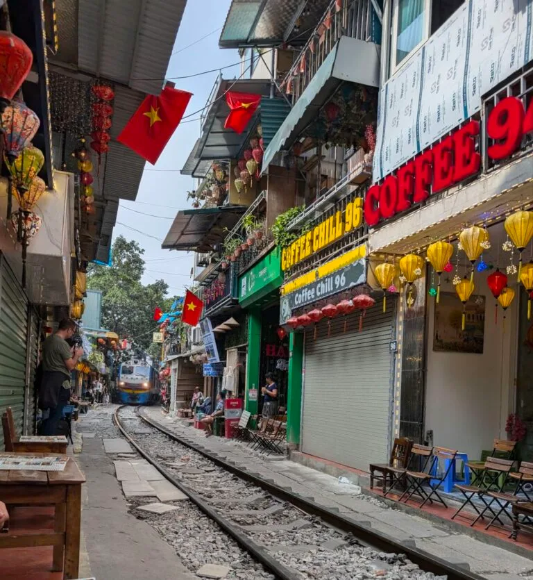 That train street in Hanoi