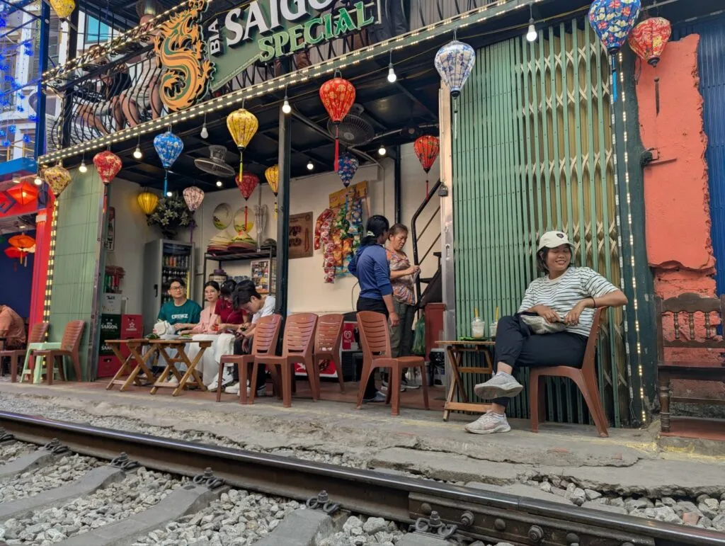 Bar at Hanoi Train Street
