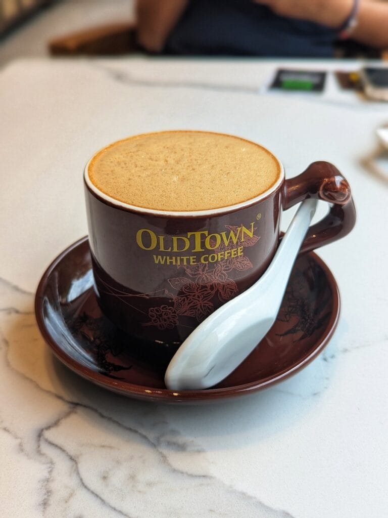 Ipoh White Coffee in reimagined mug.